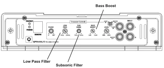QUANTUM AUDIO QPX2000.1M Car Subwoofer Amplifier fig 5