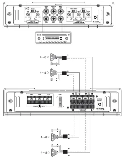 QUANTUM AUDIO QPX2000.1M Car Subwoofer Amplifier fig 7