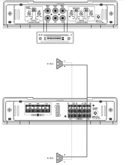 QUANTUM AUDIO QPX2000.1M Car Subwoofer Amplifier fig 8