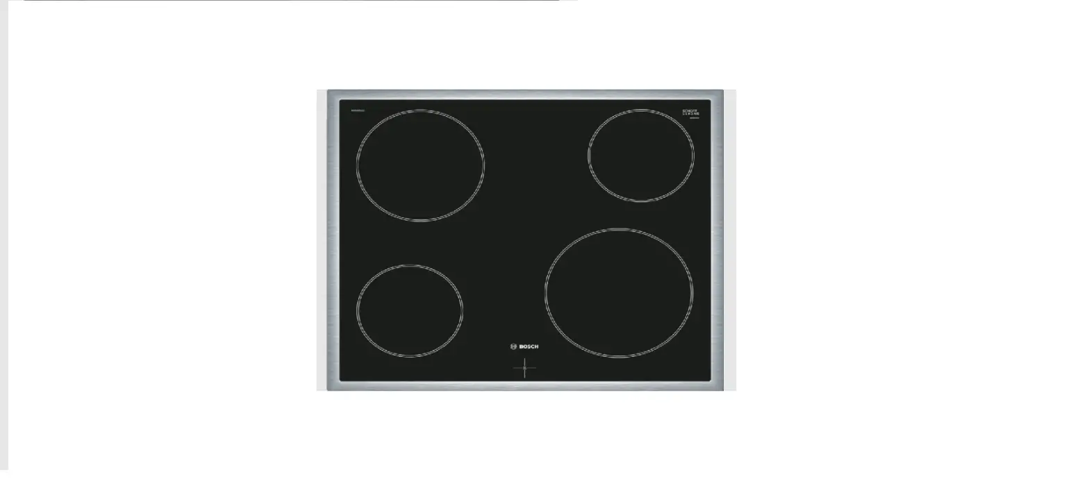 Bosch Nke645ga1e Electric Hob User Manual Bosch Nke645ga1e Electric Hob User Manual