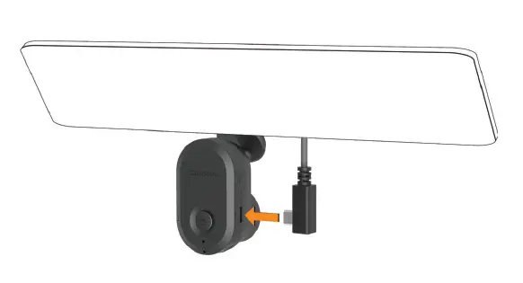 Plug the power cable