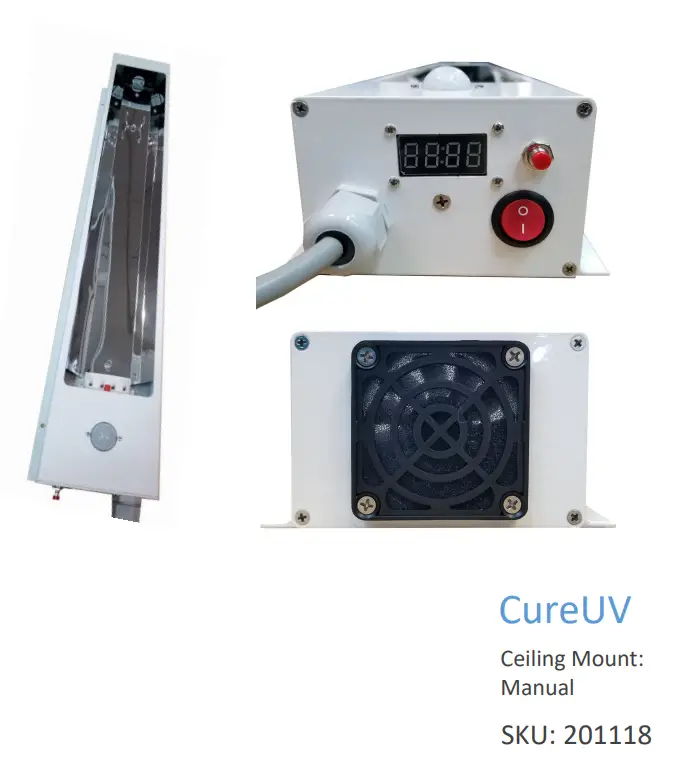 cureuv 201118 Ceiling Mount Instruction Manual