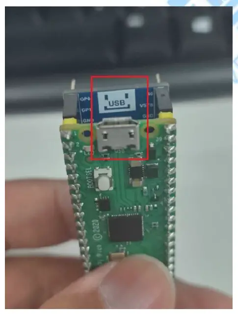 WAVESHARE ELECTRONICS Pico-BLE Dual-Mode Bluetooth-compatible 5.1 Expansion Module FIG 1