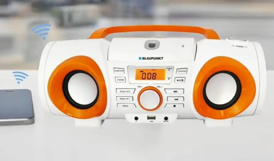 Blaupunkt Bb20bt Bluetooth Boombox With Cd-mp3 And Usb Player Owner's Manual