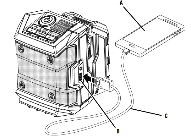 RIDGID R84086 18V Compact Radio 8