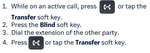 Yealink T48S Desk Phone Features - Blind Transfer