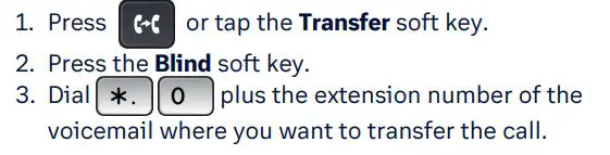 Yealink T48S Desk Phone Features - Voicemail Transfer