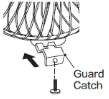 Dimple Whisper 3 in 1 Fan Instruction Manual - Self-catch installation.