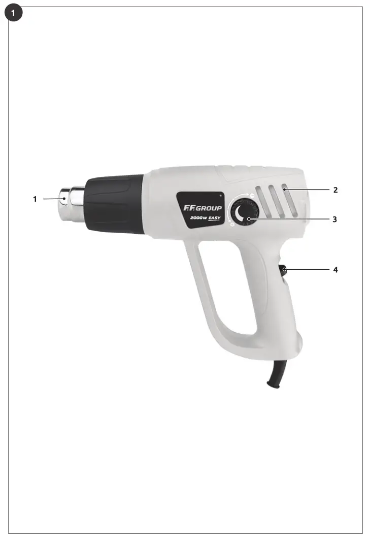 FF GROUP HG 2000 EASY Hot Air Gun - Fig. 1