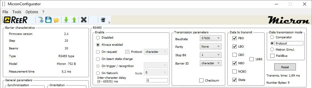 REER-micron-PHOTOELECTRIC-MEASUREMENT-LIGHT-CURTAIN-30