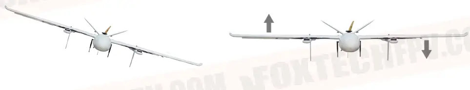 FOXTECH AYK-350 VTOL - and the right motor decreases