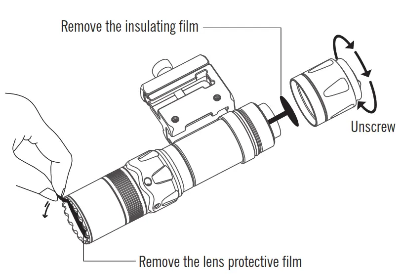 OLIGHT Odin GL Mini Rechargeable Tactical Flashlight - insulating