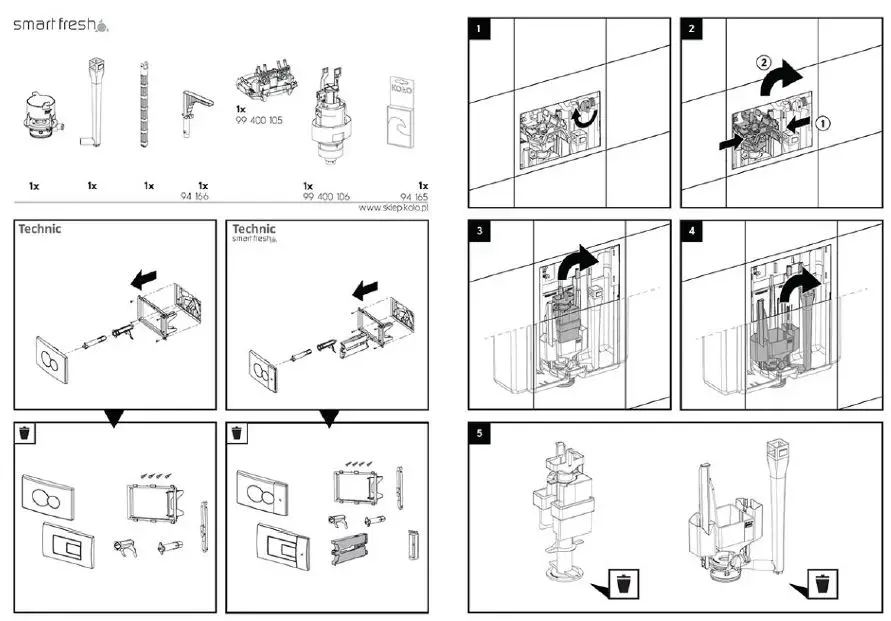 KOLO-94153-Matt-Chrome-Dual-Action-Control-Button-FIG-1