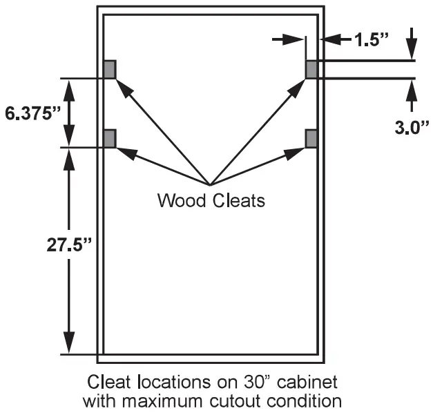 SECURING UPPER MICROWAVE