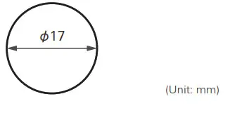 audio Cardioid Condenser Boundary Microphone - hole size