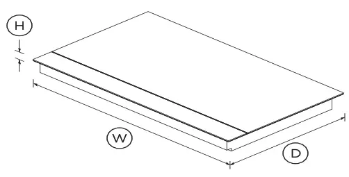 FISHER PAYKEL CI365DTB2N Induction Cooktop - DIMENSIONS