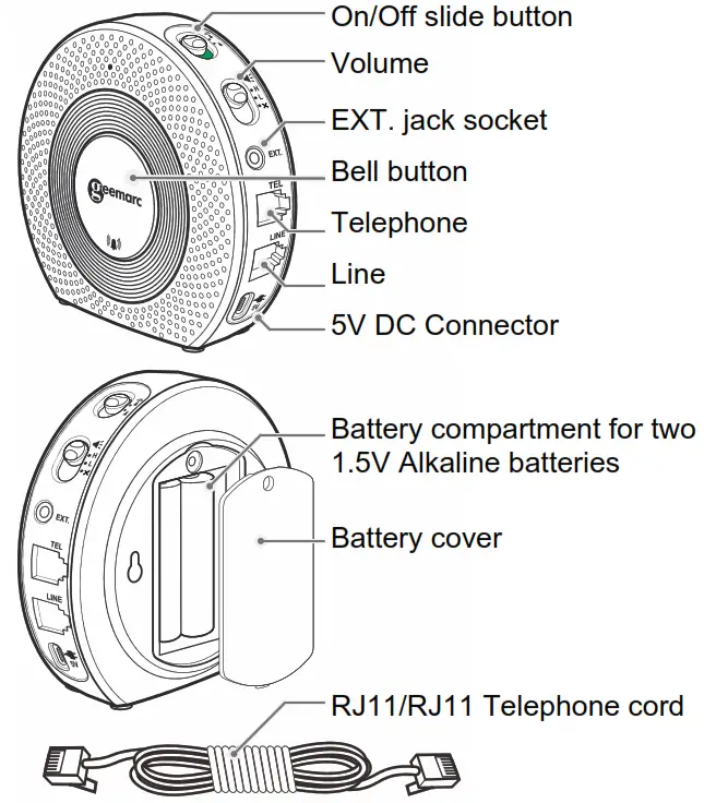 geemarc AMPLICALL110 Wireless Telephone Signaler - DESCRIPTION