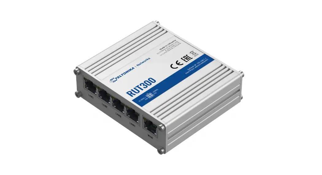 Teltonika Rut300 Industrial Ethernet Router User Guide