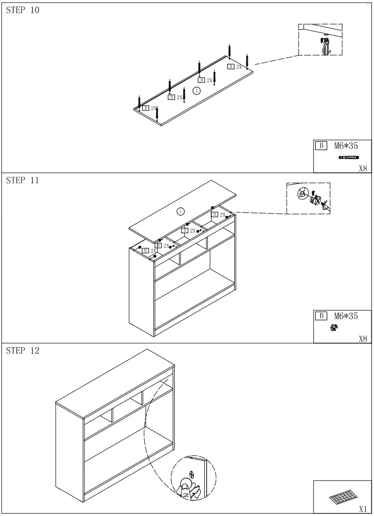 BY LIGHT BB JW0192XL Turrella 384 in Wood Finish Rectangle MDF Console Table - fig