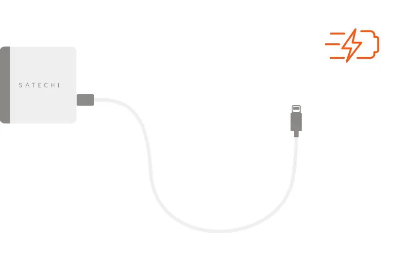 SATECHI S09OJ3J24Z 20W USB-C PD Wall - Supports fast charging