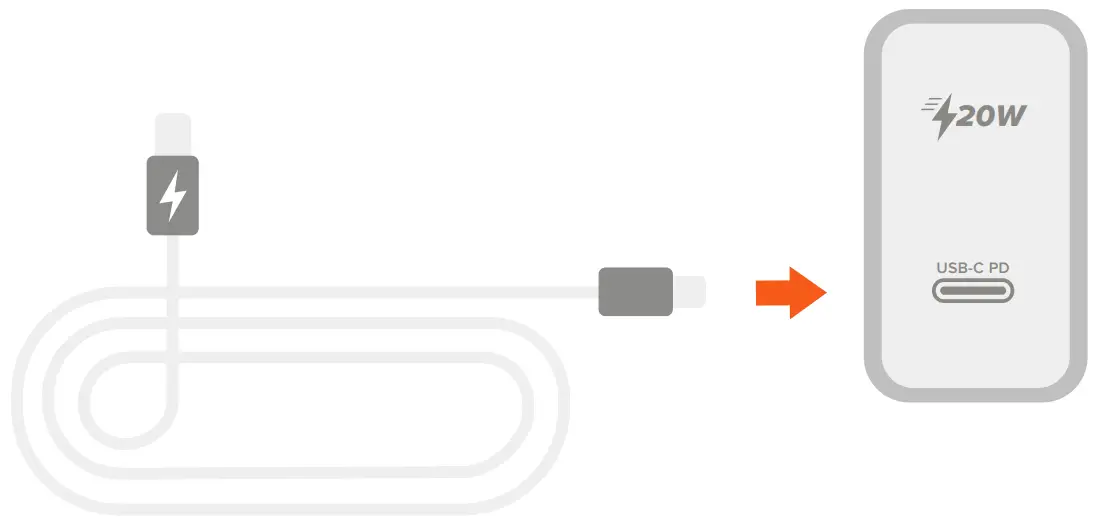 SATECHI S09OJ3J24Z 20W USB-C PD Wall - charging cables