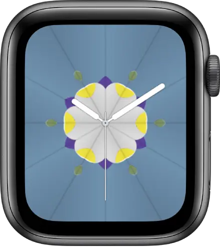 The Kaleidoscope watch face where you can add complications, and adjust the watch face patterns.