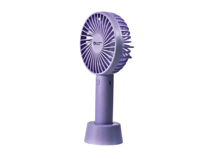 Comfort Zone Rechargeable Fan With Stand Base Owner's Manual