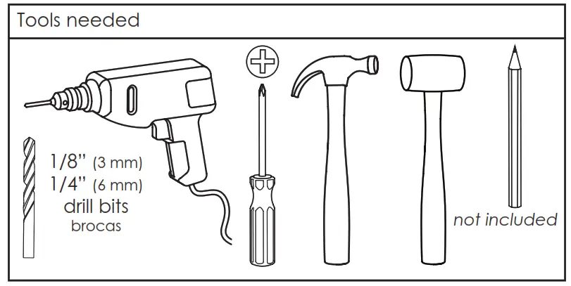 zenna home E5429GY Barn-Door Spacesaver - Tools needed
