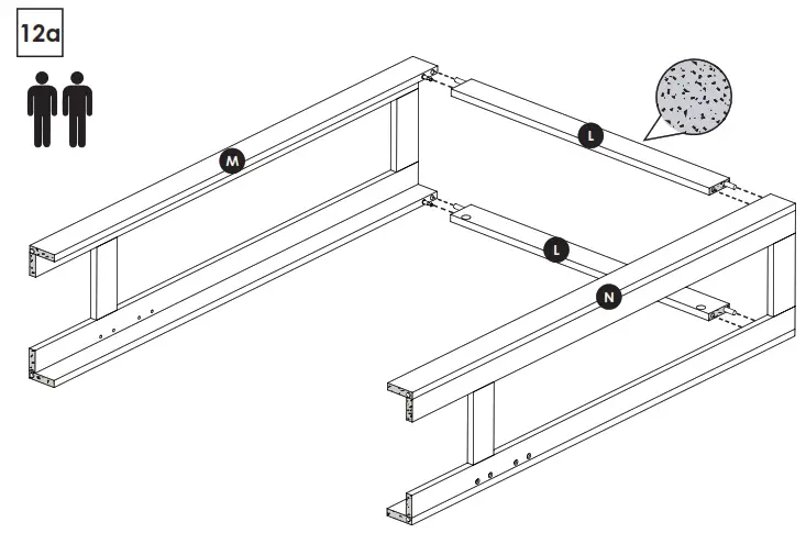 zenna home E5429GY Barn-Door Spacesaver - fig12a