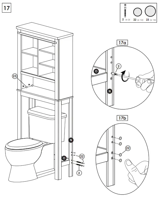 zenna home E5429GY Barn-Door Spacesaver - fig18
