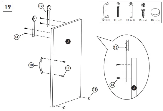 zenna home E5429GY Barn-Door Spacesaver - fig20