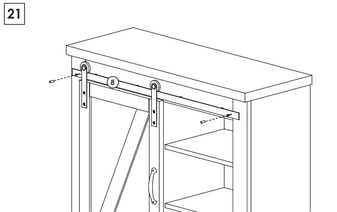 zenna home E5429GY Barn-Door Spacesaver - fig22