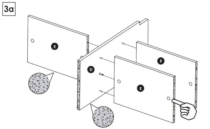 zenna home E5429GY Barn-Door Spacesaver - fig3a