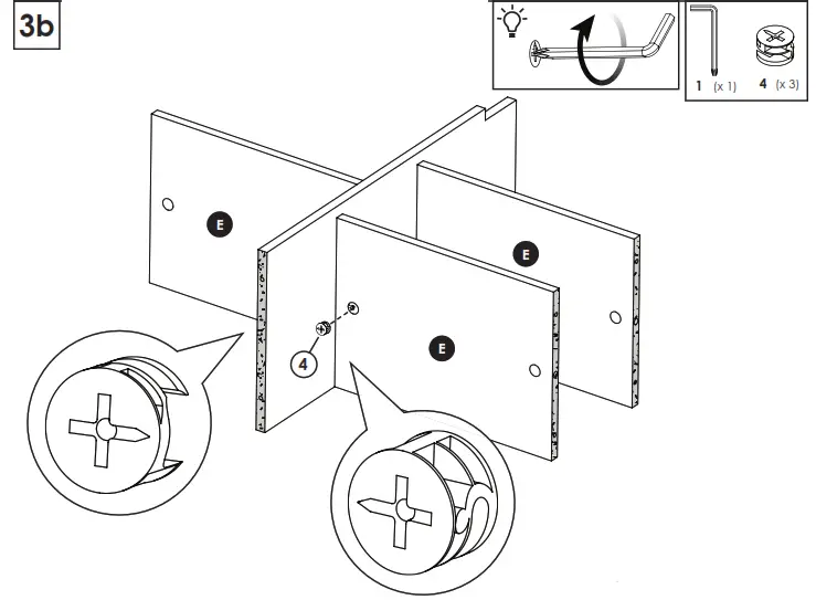 zenna home E5429GY Barn-Door Spacesaver - fig3b