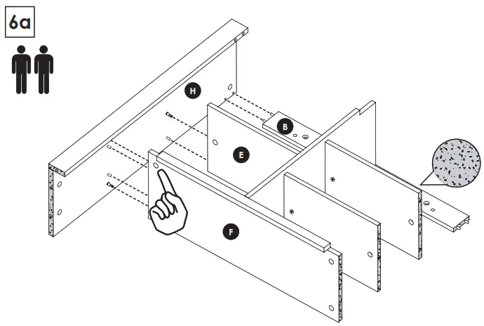 zenna home E5429GY Barn-Door Spacesaver - fig6a