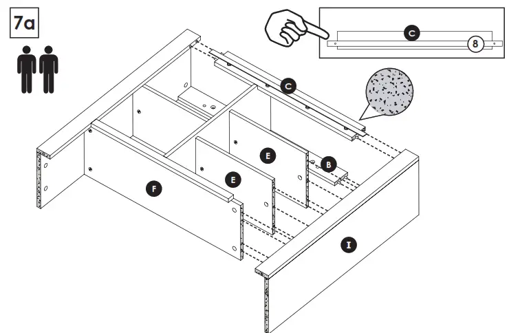 zenna home E5429GY Barn-Door Spacesaver - fig7b