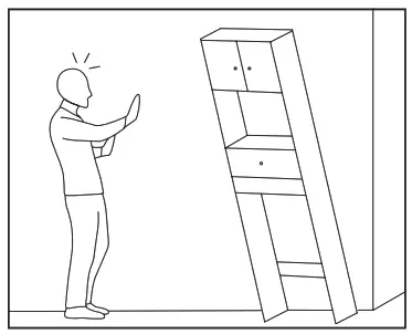 zenna home E5429GY Barn-Door Spacesaver - hand