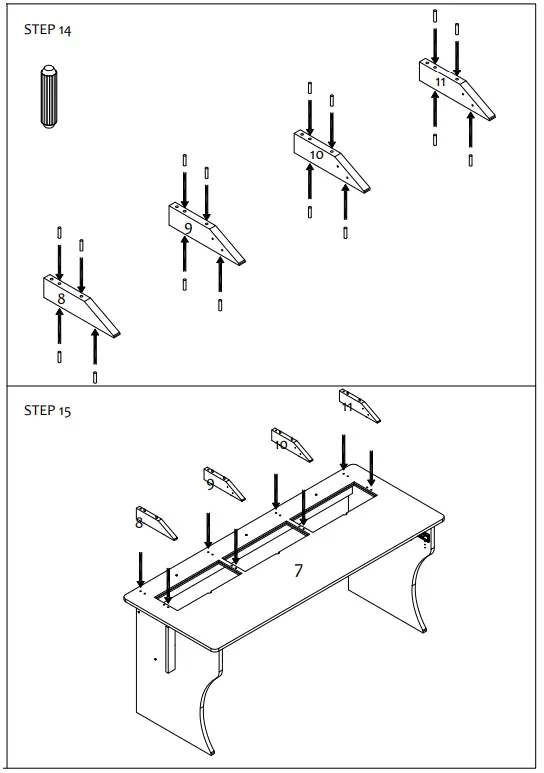 thomann Combo 88 Desk Professional Studios Workstation Desk - fig 11
