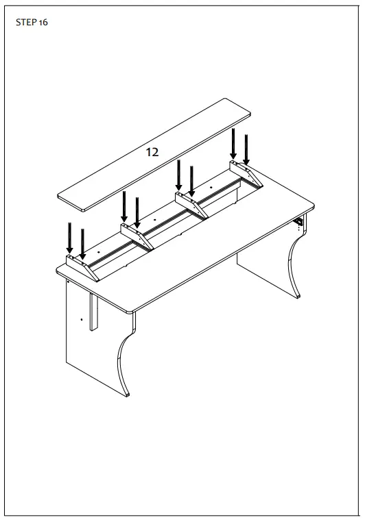 thomann Combo 88 Desk Professional Studios Workstation Desk - fig 12