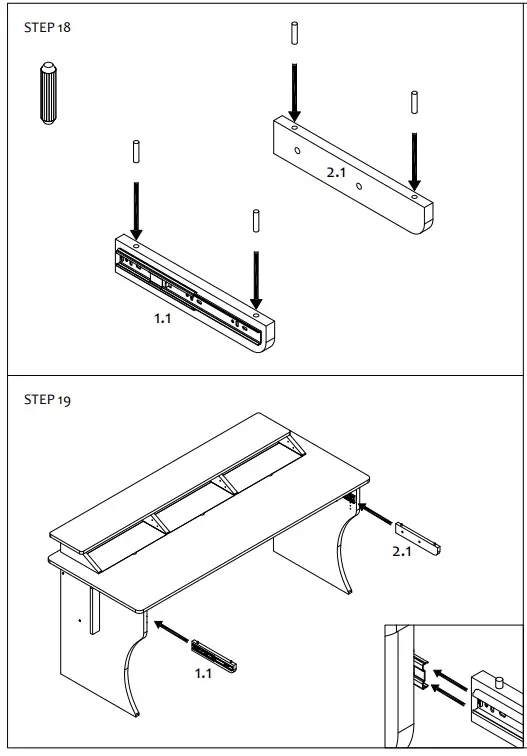 thomann Combo 88 Desk Professional Studios Workstation Desk - fig 15