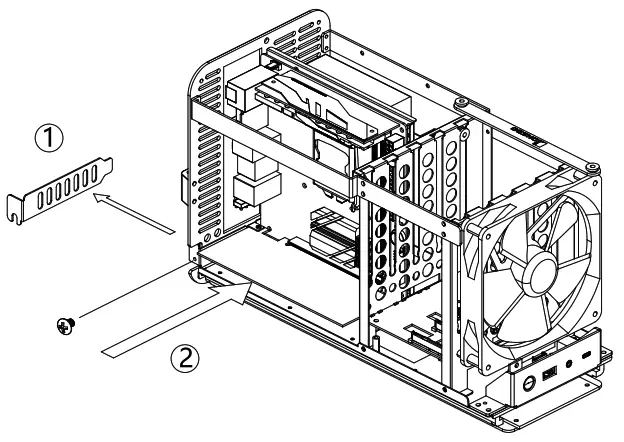 jONSBO N1 5 Hard Disk Location NAS Aluminum Case - GPU add on card instalation