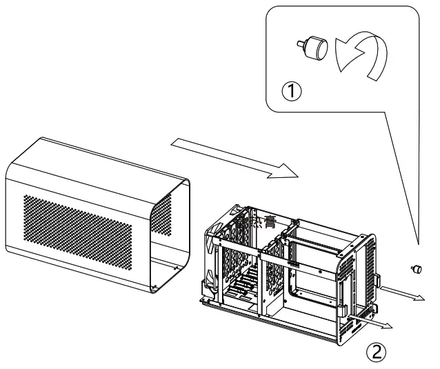 jONSBO N1 5 Hard Disk Location NAS Aluminum Case - Remove Cover