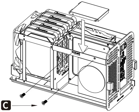 jONSBO N1 5 Hard Disk Location NAS Aluminum Case - SSD Installtation