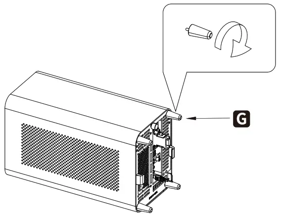 jONSBO N1 5 Hard Disk Location NAS Aluminum Case - Vertical case stand installation
