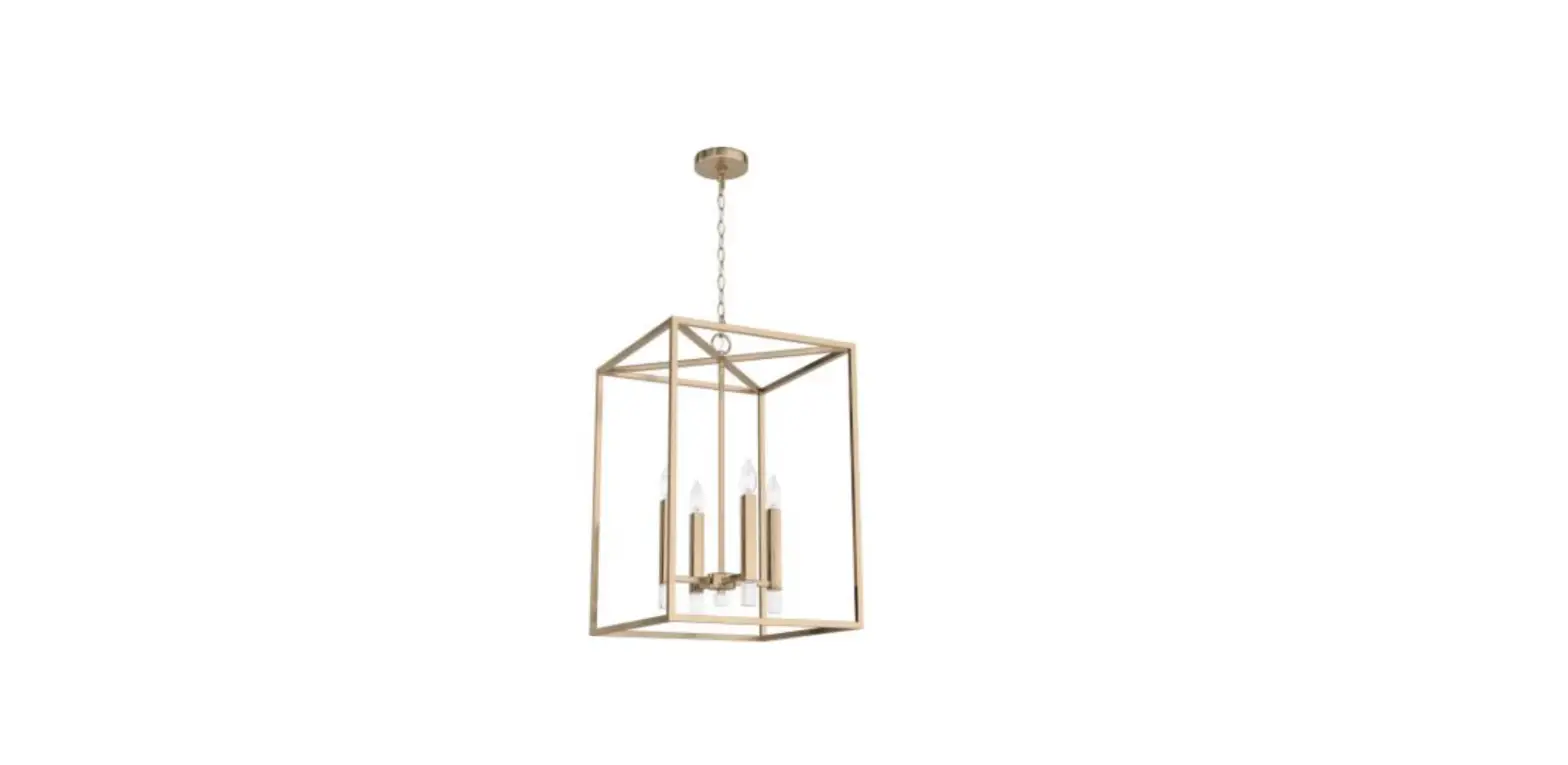 Hunter 19988 Sunjai 4 Light Alturas Gold Foyer Pendant Ceiling Light, Small Owner's Manual