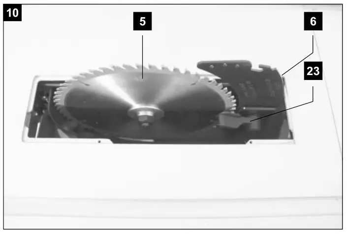 scheppach HS105 230V 255mm Electric Table Saw -Figure 10