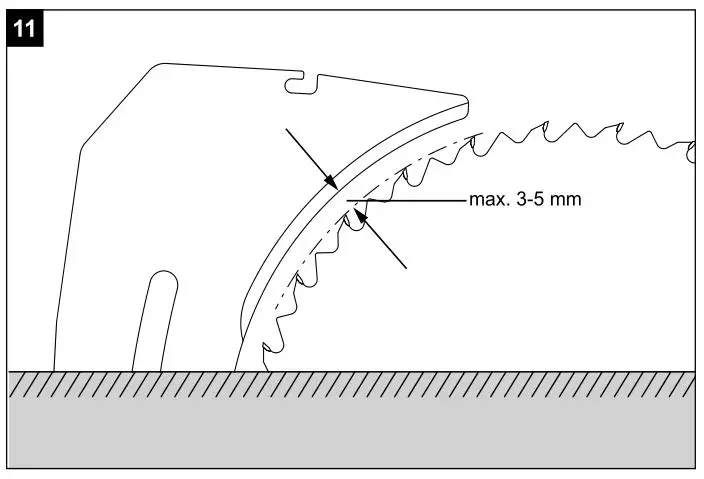 scheppach HS105 230V 255mm Electric Table Saw -Figure 11