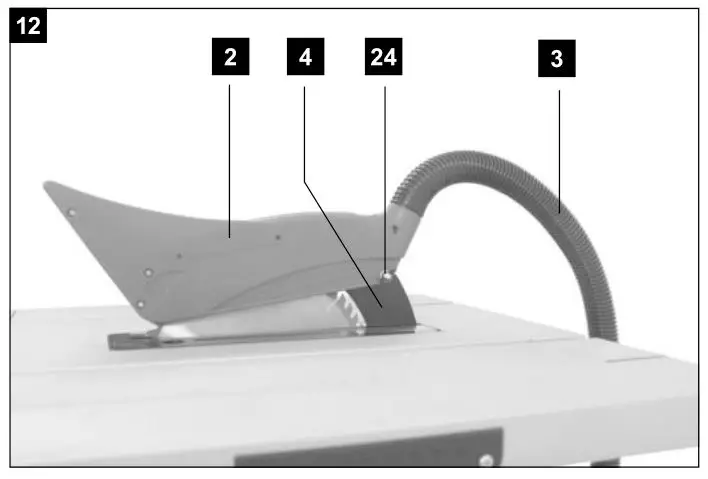 scheppach HS105 230V 255mm Electric Table Saw -Figure 12