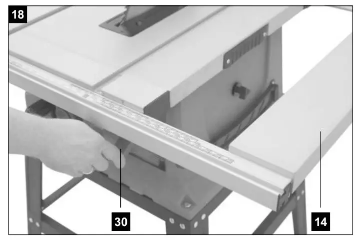 scheppach HS105 230V 255mm Electric Table Saw -Figure 18