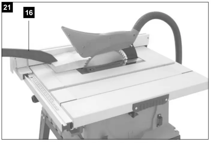 scheppach HS105 230V 255mm Electric Table Saw -Figure 21